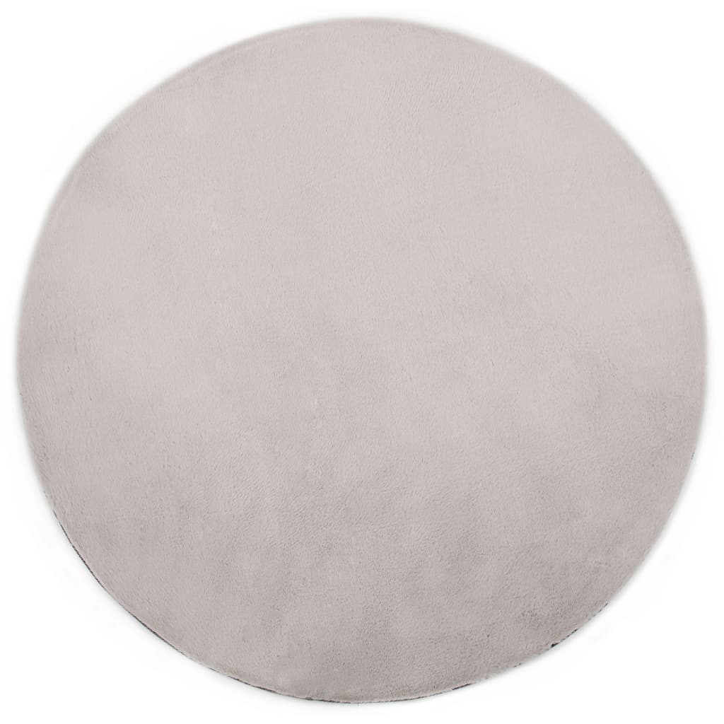 Teppich 80 cm Kunstkaninchenfell Grau