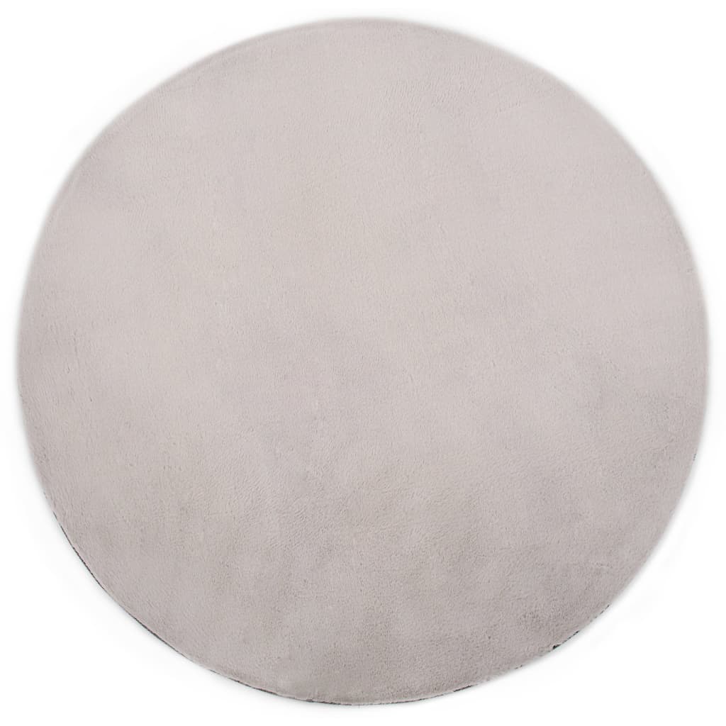 Teppich 160 cm Kunstkaninchenfell Grau
