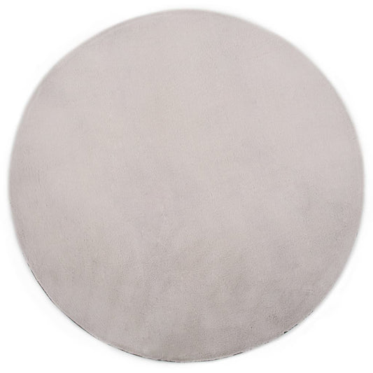 Teppich 160 cm Kunstkaninchenfell Grau