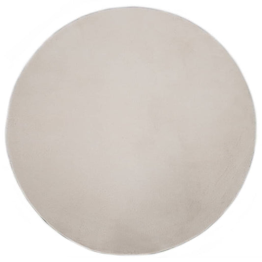 Teppich 80 cm Kunstkaninchenfell Creme