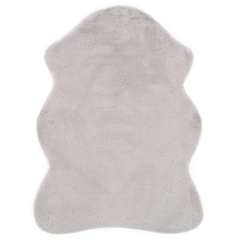 Teppich 65x95 cm Kunstfell Grau