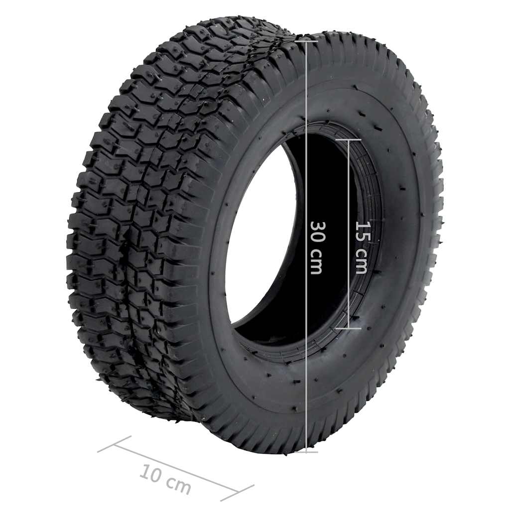 Schubkarrenreifen 2 Stk. 13x5.00-6 4PR Gummi