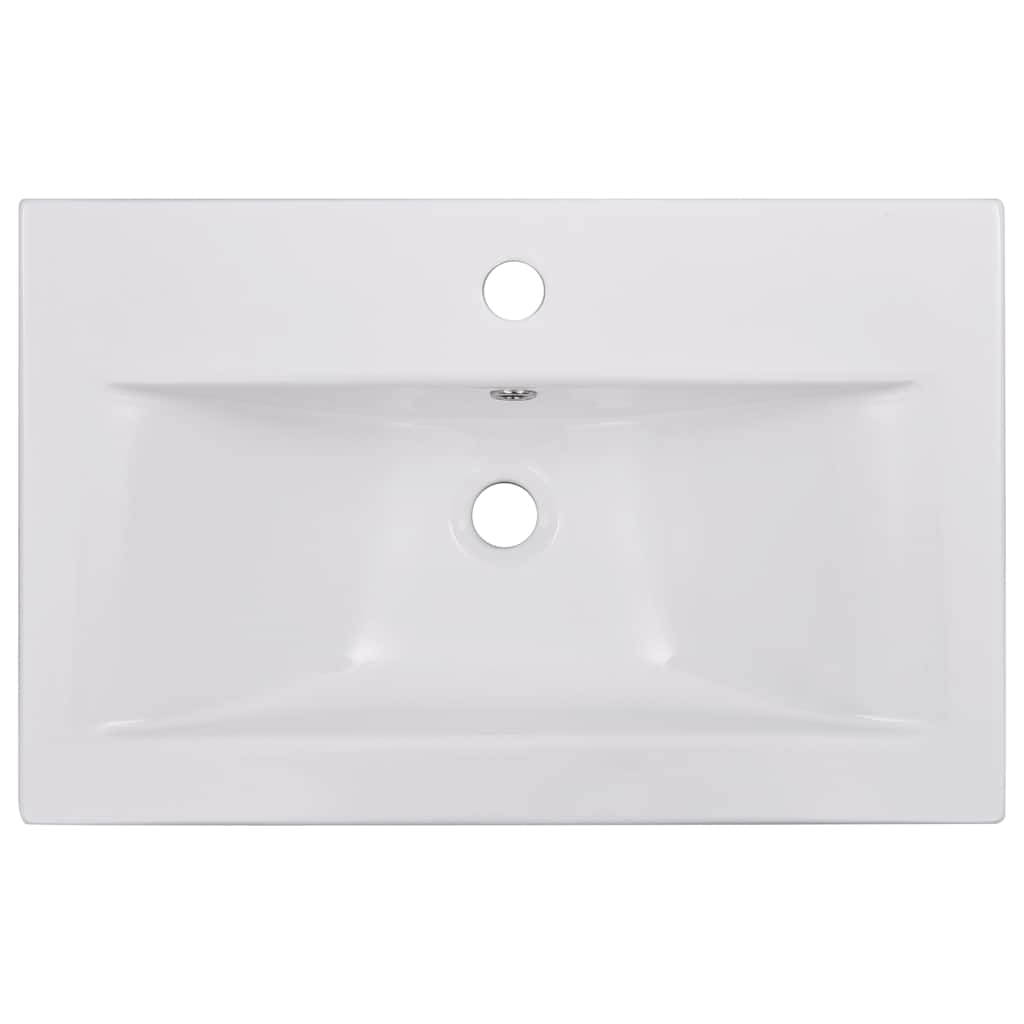Einbauwaschbecken 61x39,5x18,5 cm Keramik Weiß