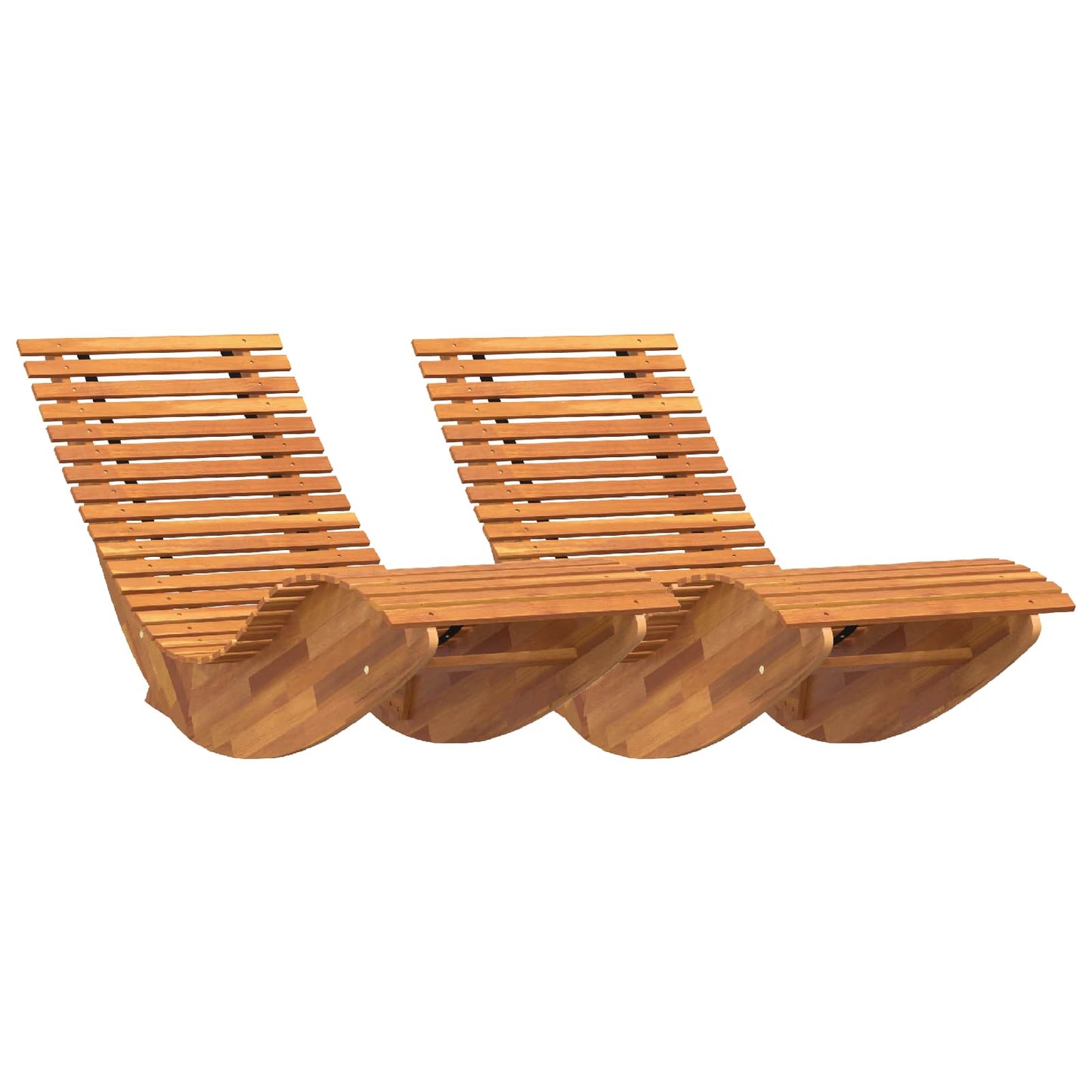 Schaukelstühle Sonnenliegen 2 Stk. Akazienholz
