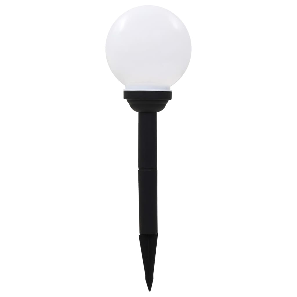 Outdoor solar lights 8 pcs. LED ball 15 cm RGB