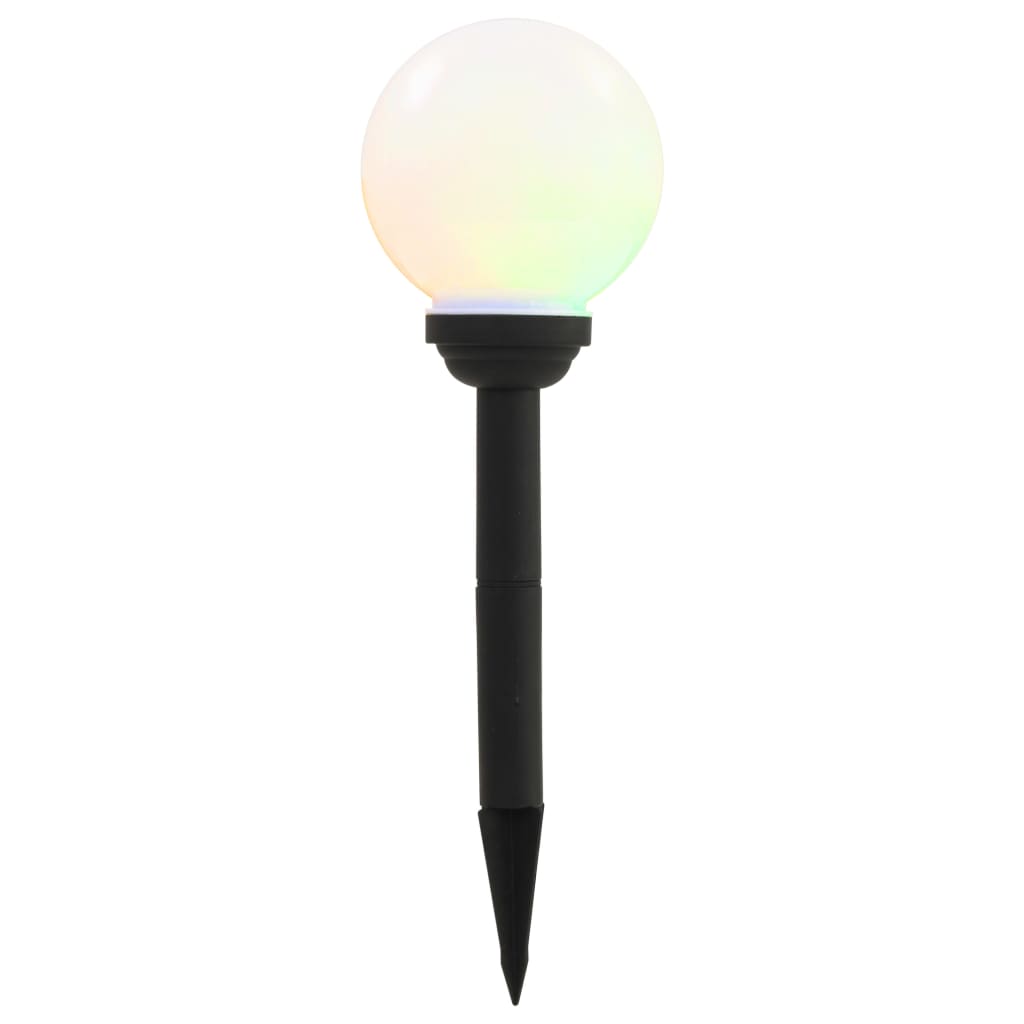 Outdoor solar lights 8 pcs. LED ball 15 cm RGB