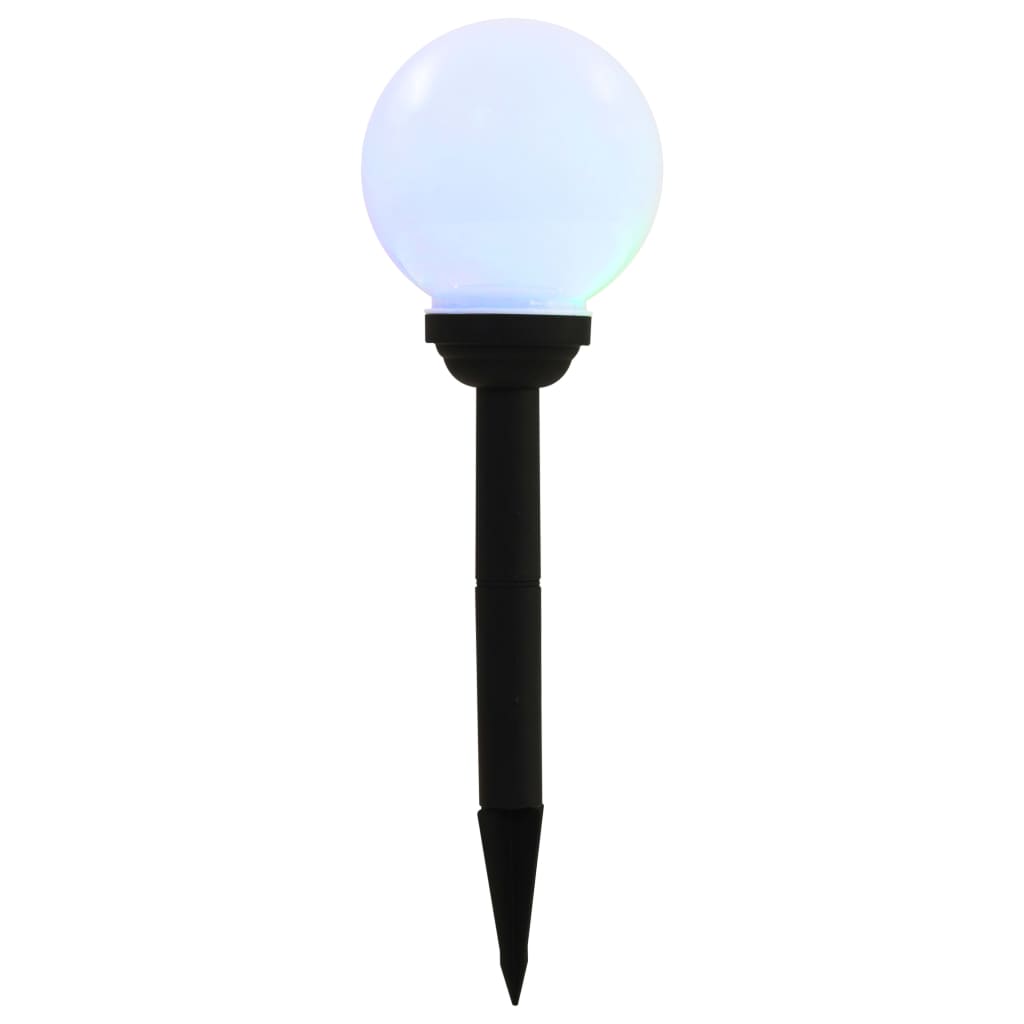 Outdoor solar lights 8 pcs. LED ball 15 cm RGB