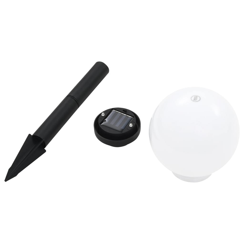 Outdoor solar lights 8 pcs. LED ball 15 cm RGB