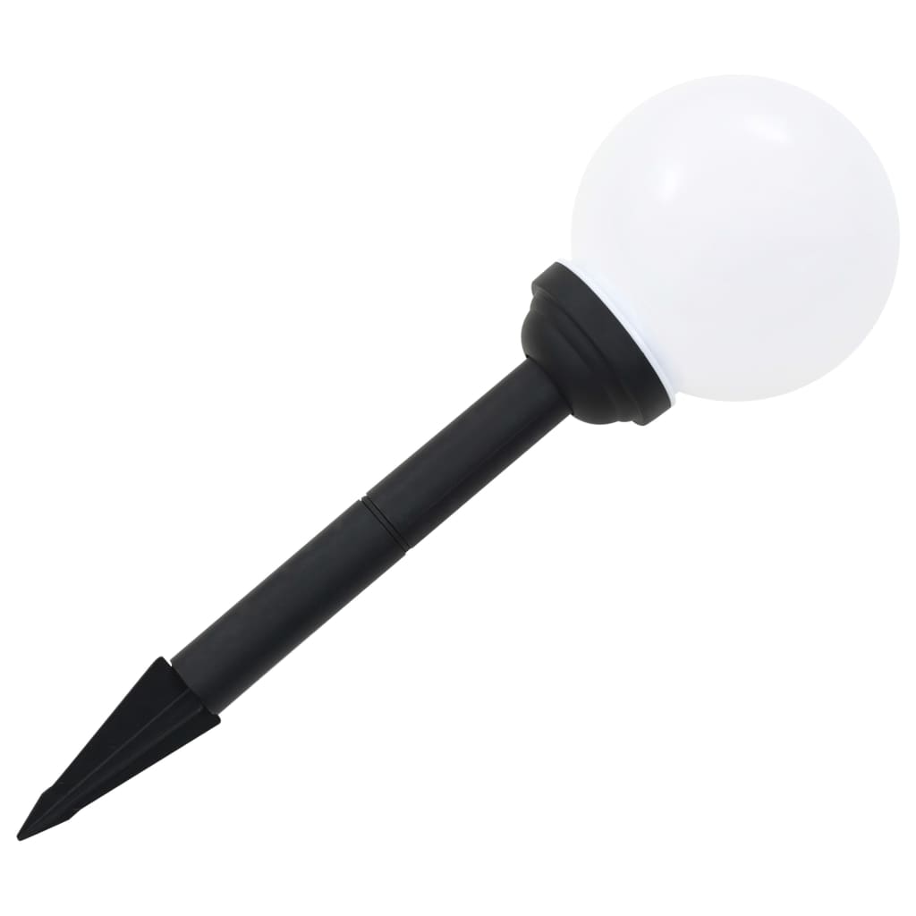 Outdoor solar lights 8 pcs. LED ball 15 cm RGB