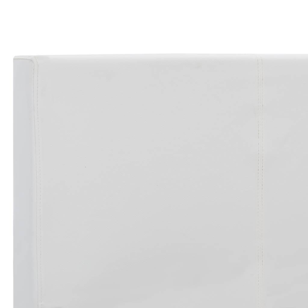 Bettgestell Weiß Kunstleder 180x200 cm