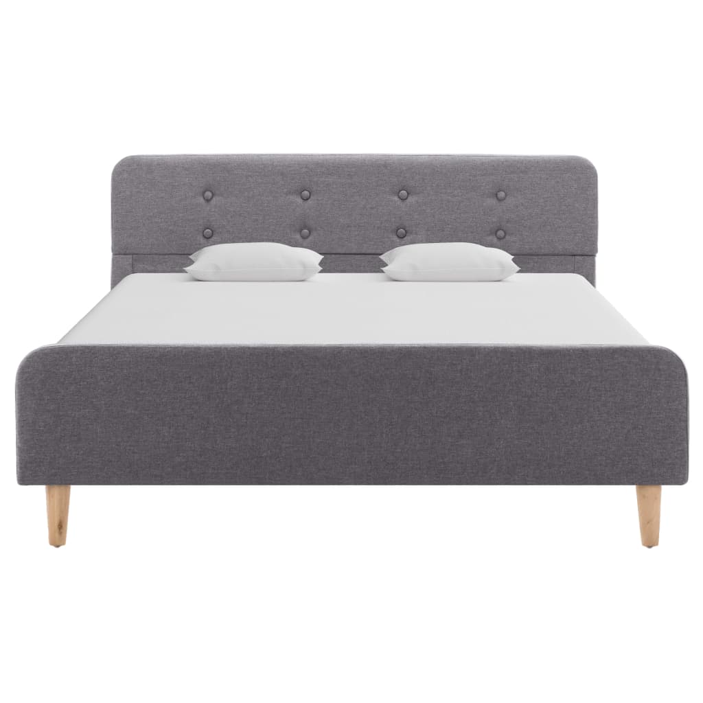 Bettgestell Hellgrau Stoff 120x200 cm