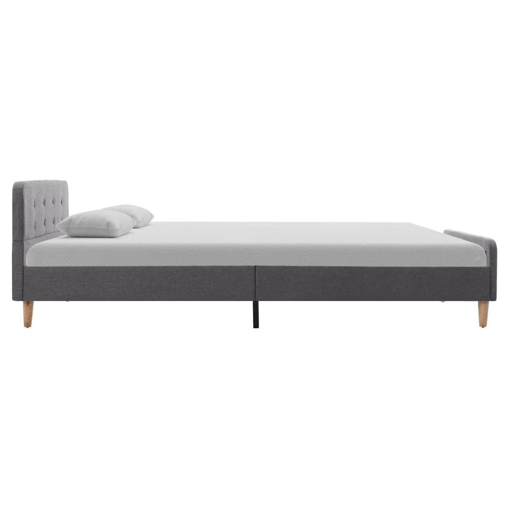 Bettgestell Hellgrau Stoff 120x200 cm