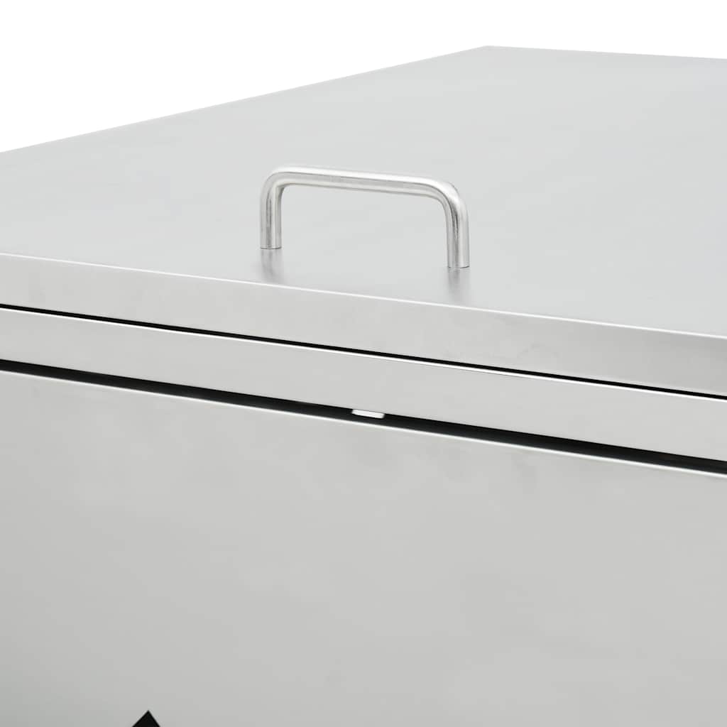 Mülltonnenbox für 4 Tonnen 240 L Edelstahl