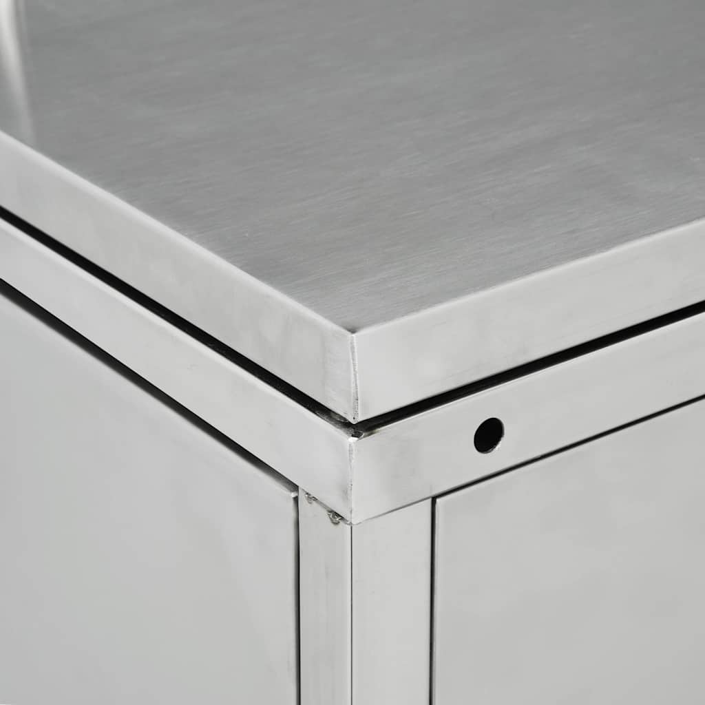 Mülltonnenbox für 4 Tonnen 240 L Edelstahl
