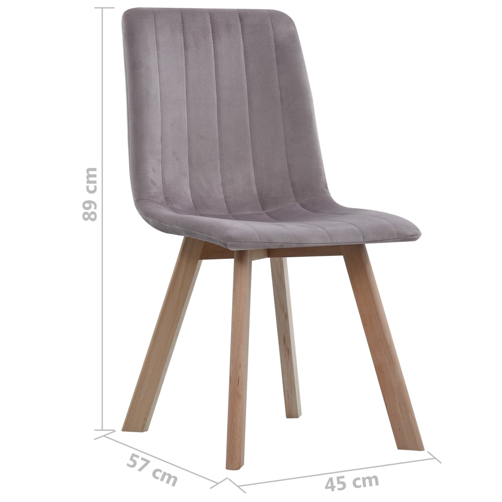 Esszimmerstühle 4 Stk. Rosa Samt