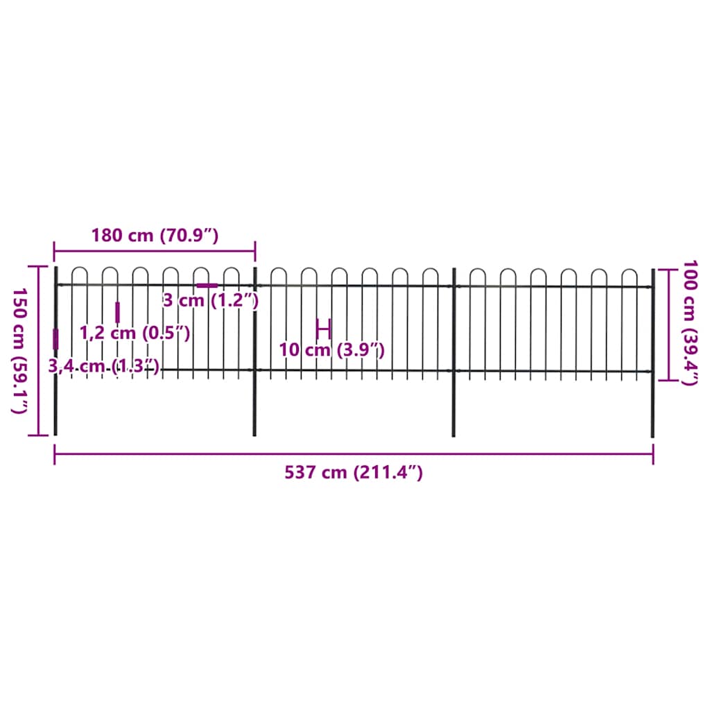 Gartenzaun | Stahl | Robust | Modern