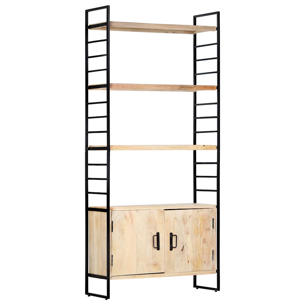 Bücherregal 4 Ebenen 80x30x180 cm Mango Massivholz