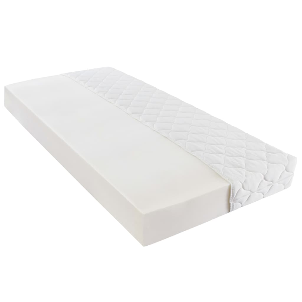 Bett mit LED und Matratze Dunkelgrau Sackleinen 90 x 200 cm