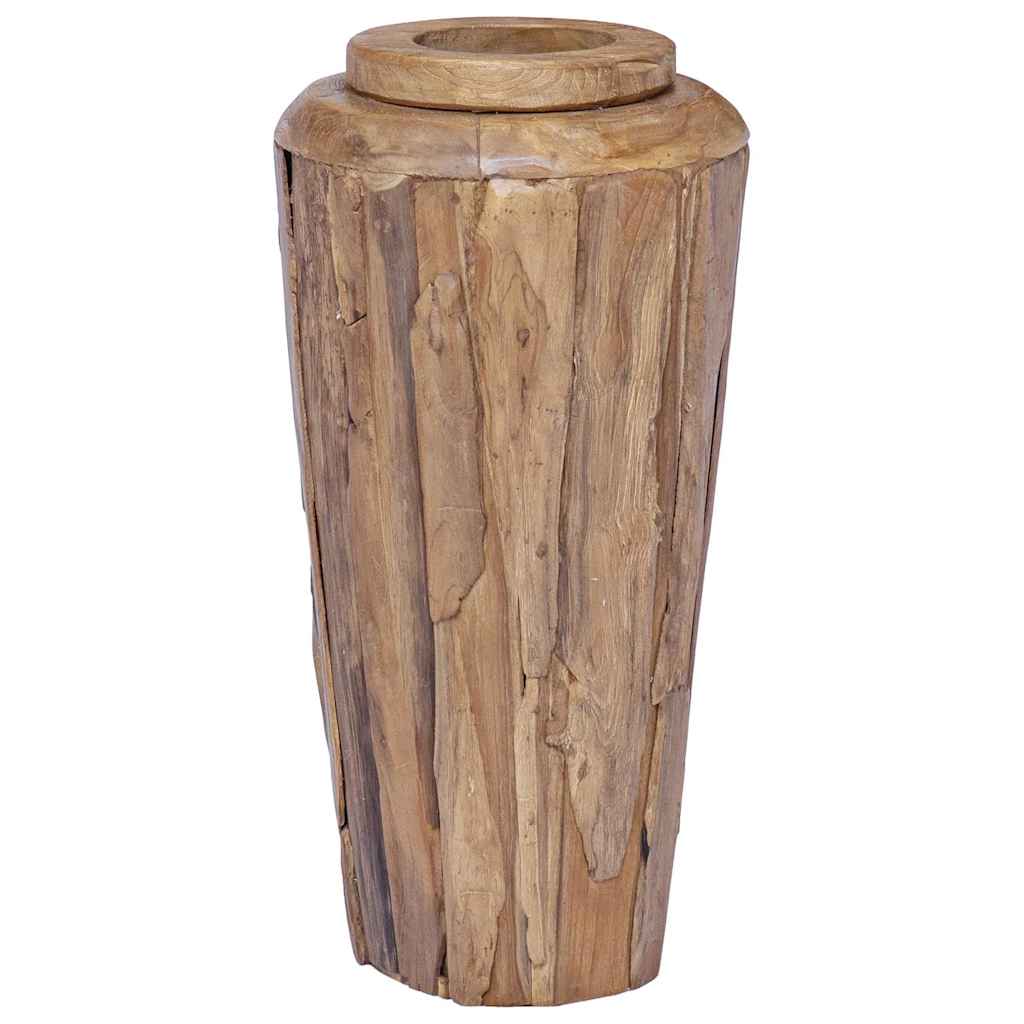 Deko-Vase 40 x 80 cm Massivholz Teak