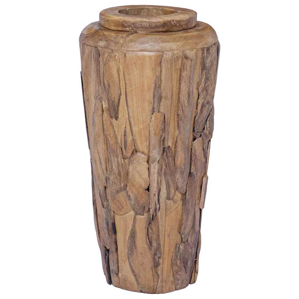 Deko-Vase 40 x 80 cm Massivholz Teak