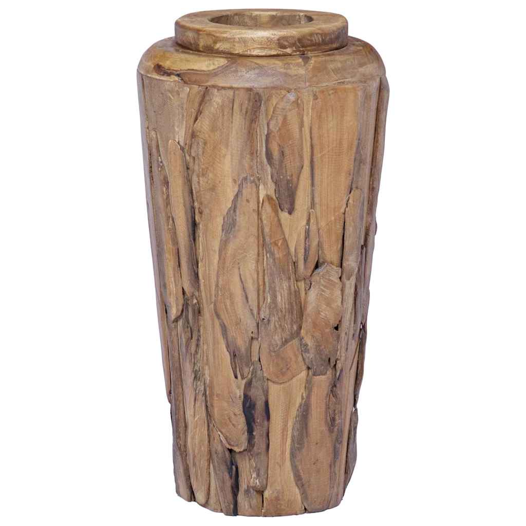 Deko-Vase 40 x 80 cm Massivholz Teak