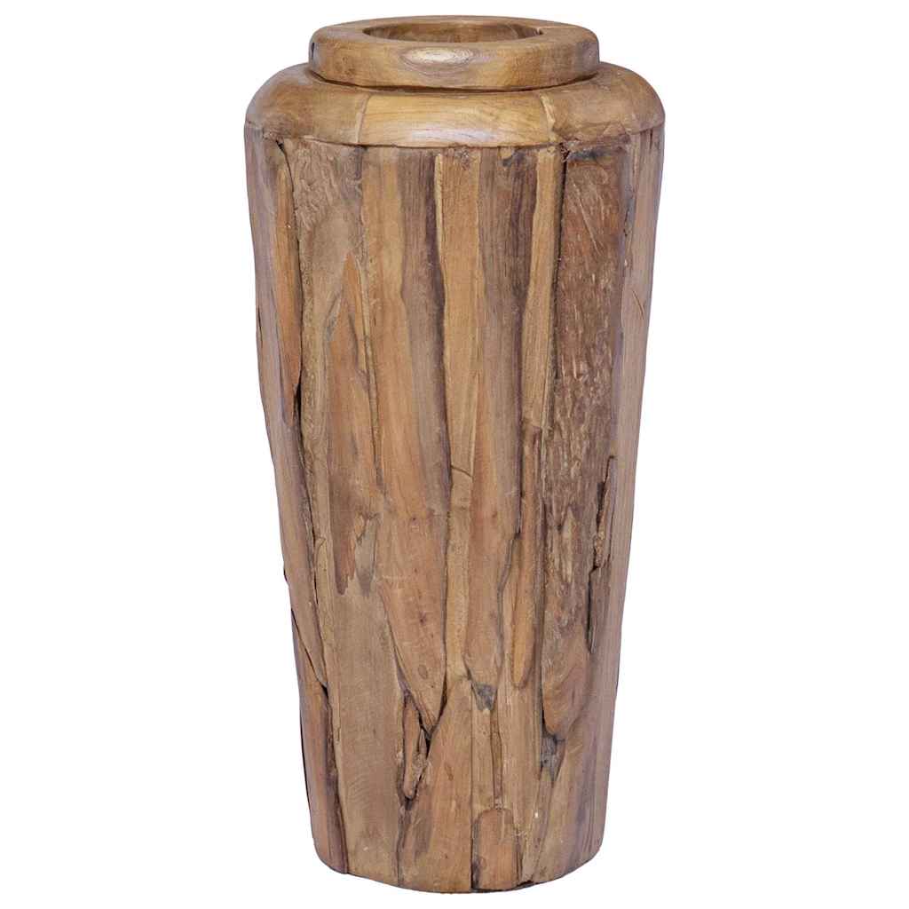 Deko-Vase 40 x 80 cm Massivholz Teak