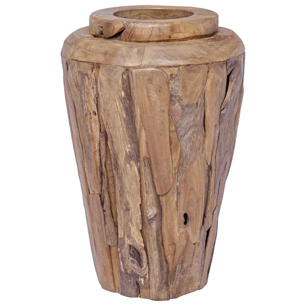 Deko-Vase 40 x 60 cm Massivholz Teak