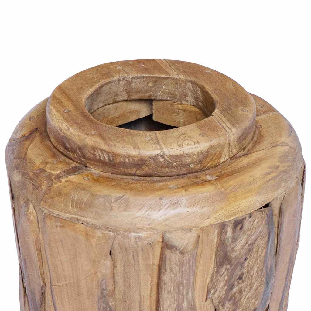 Deko-Vase 40 x 60 cm Massivholz Teak