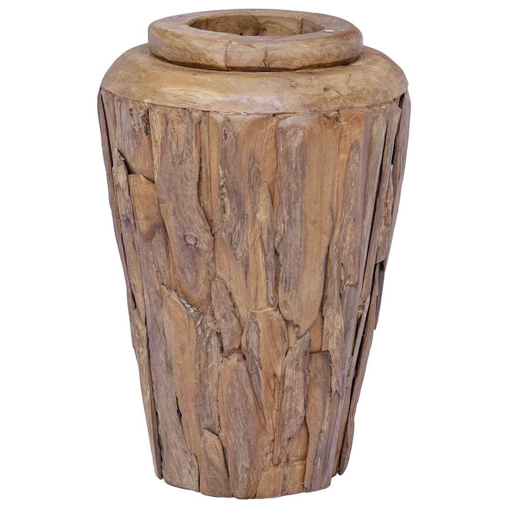 Deko-Vase 40 x 60 cm Massivholz Teak
