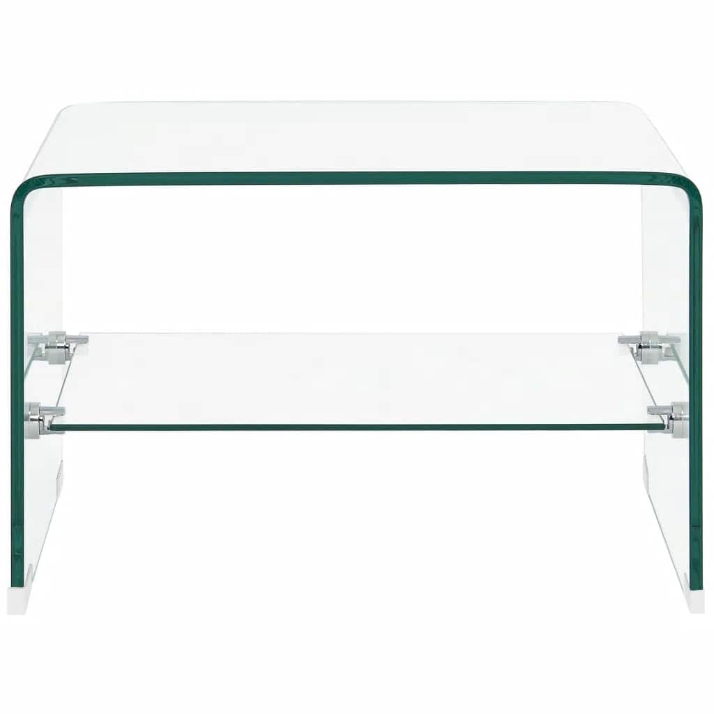 Couchtisch Transparent 50×45×33 cm Hartglas