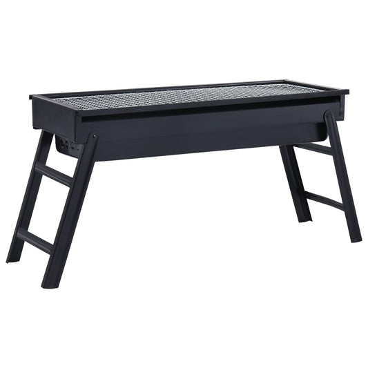 Grill de camping portable en acier 60×22,5×33 cm
