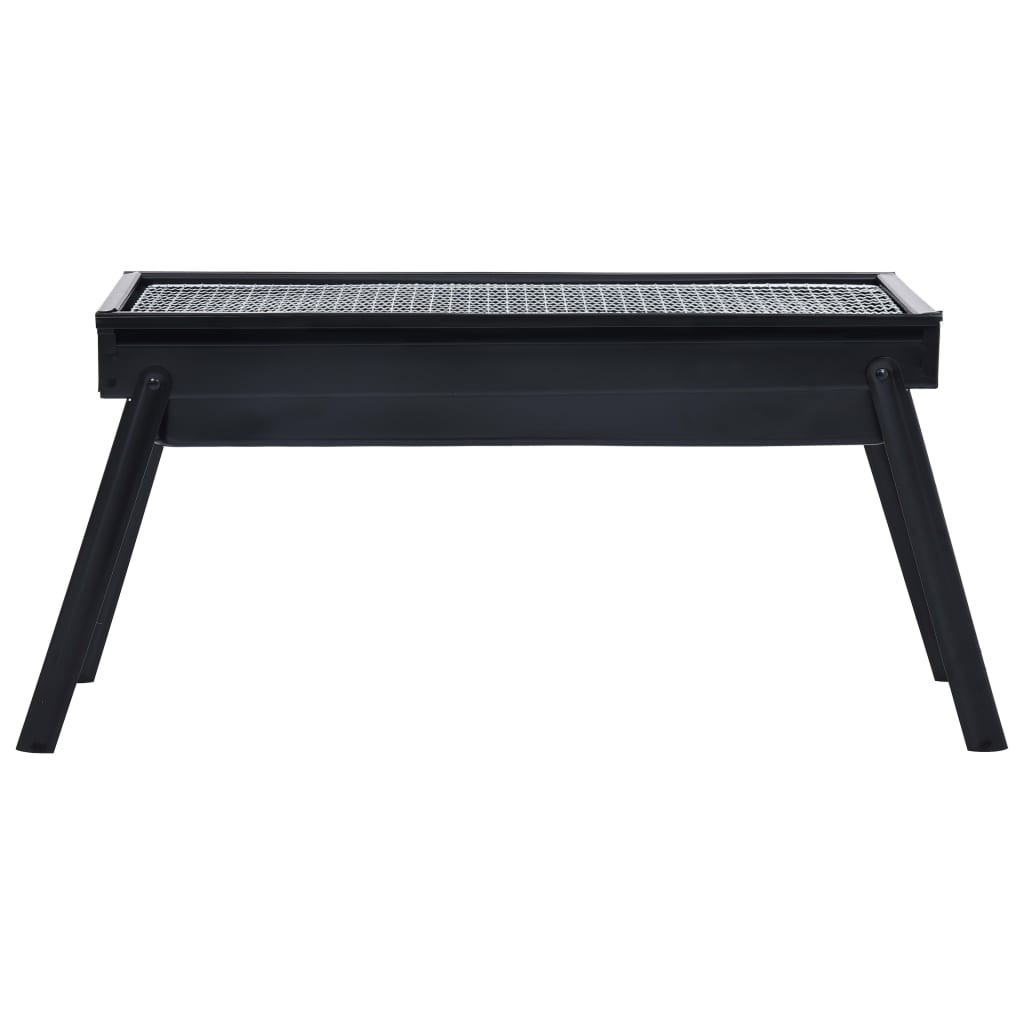 Grill de camping portable en acier 60×22,5×33 cm
