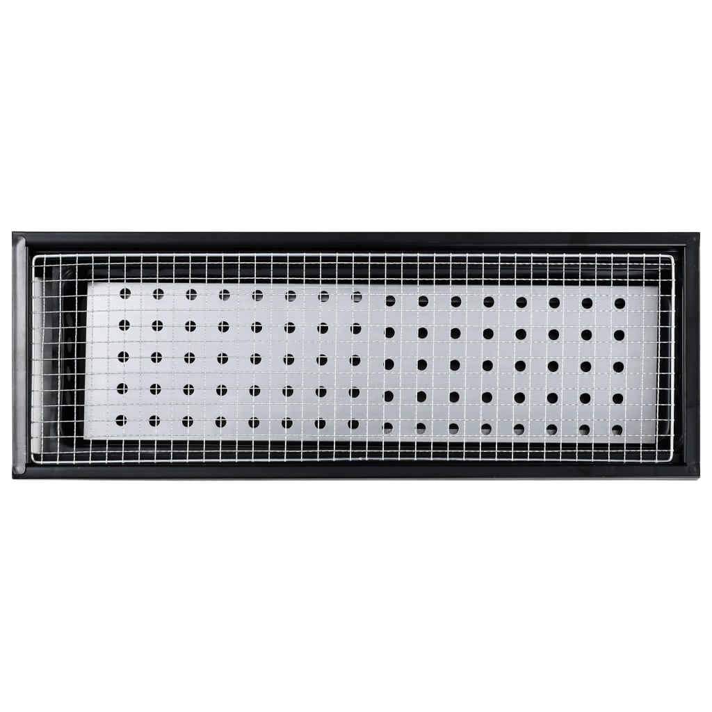 Grill de camping portable en acier 60×22,5×33 cm