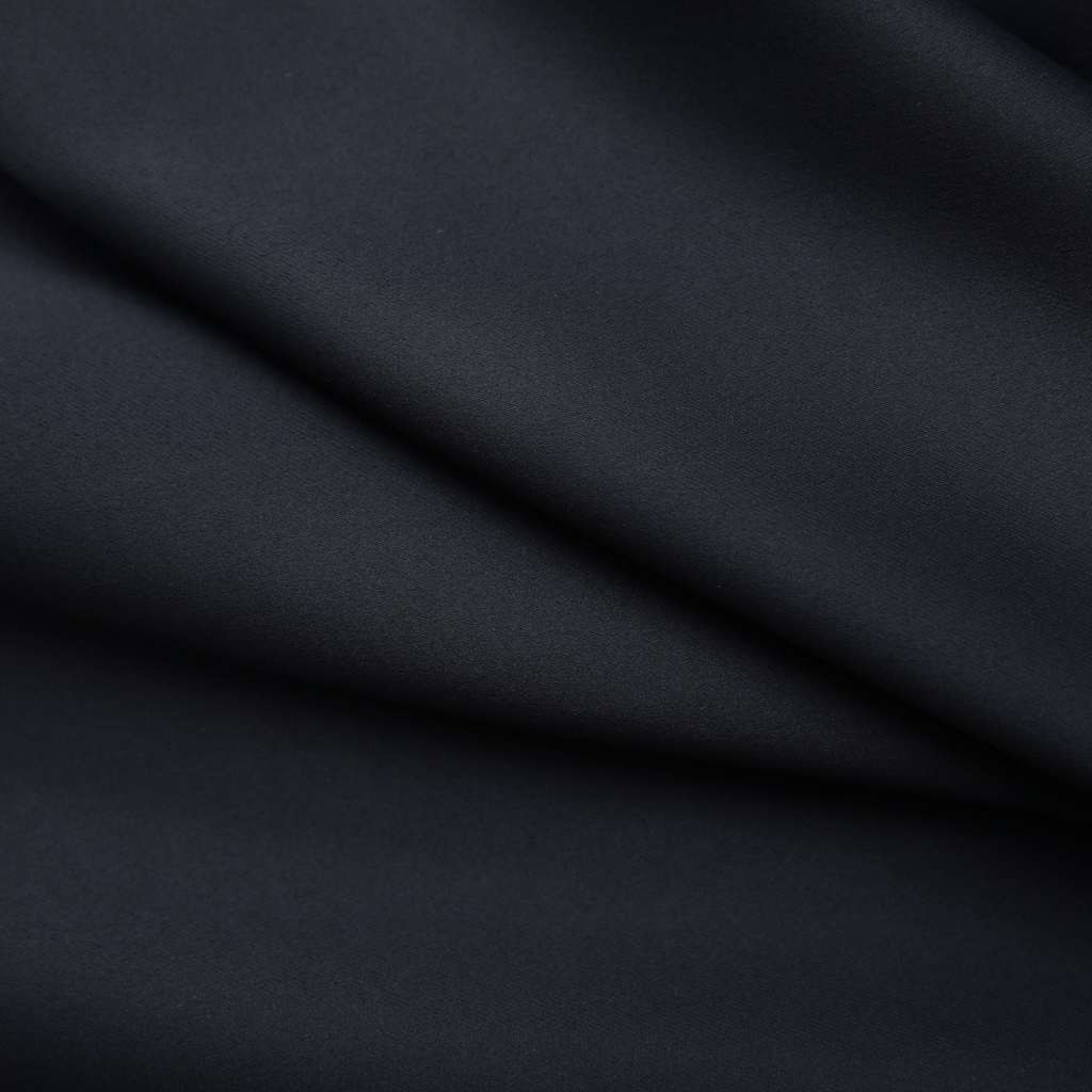 Verdunkelungsvorhänge mit Haken 2 Stk. Schwarz 140x225cm