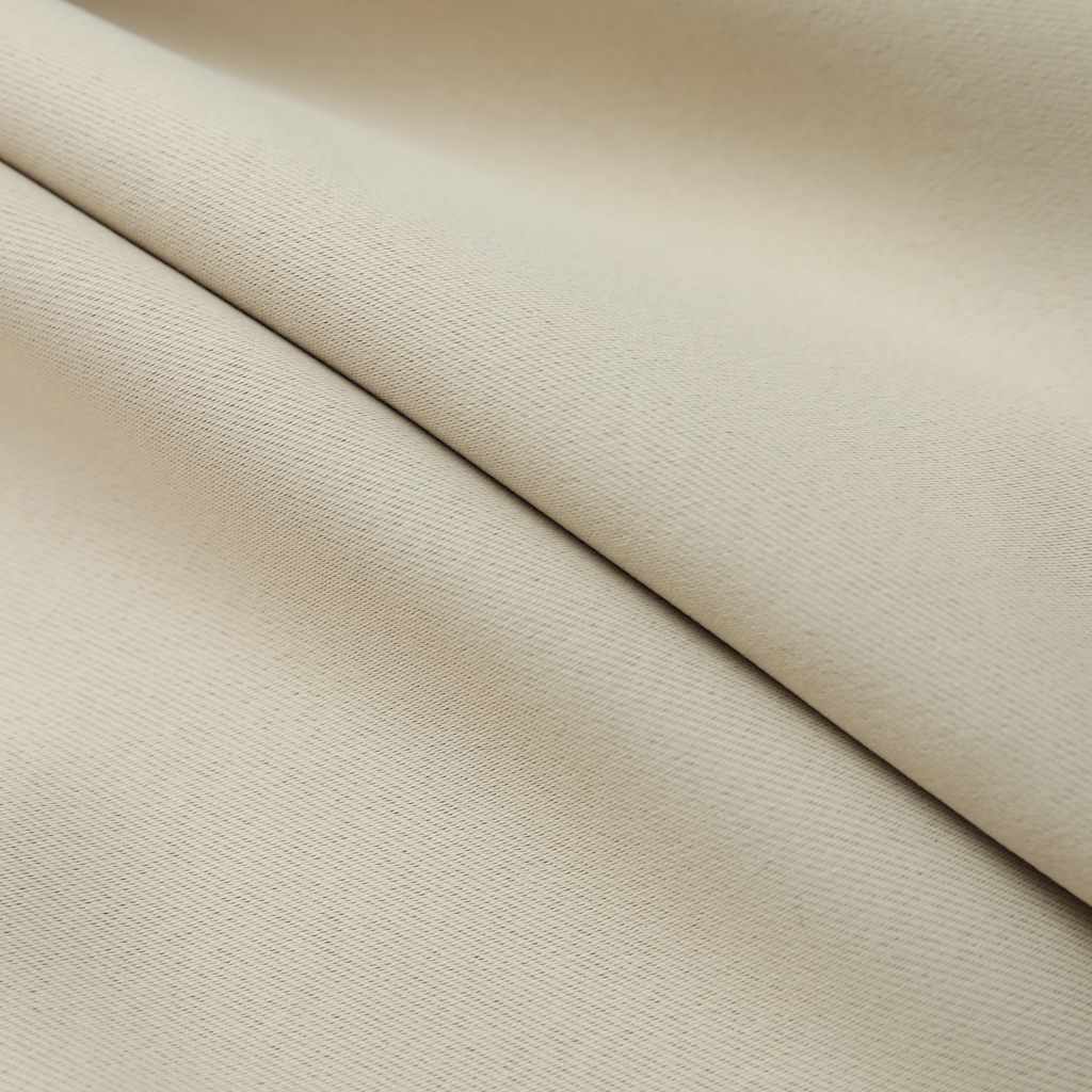 Verdunkelungsvorhänge mit Haken 2 Stk. Beige 140x225cm