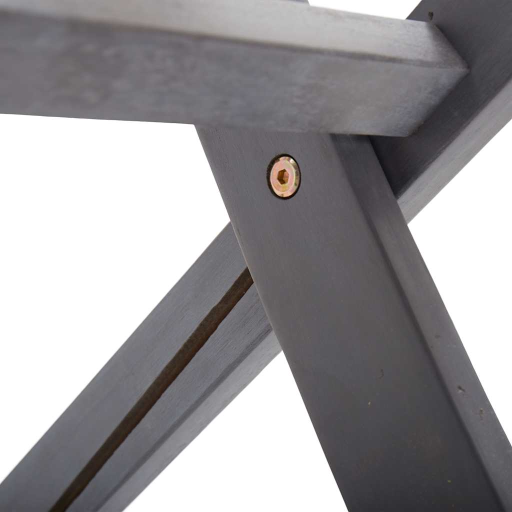 Klappstühle, 4 Stück, massives Akazienholz