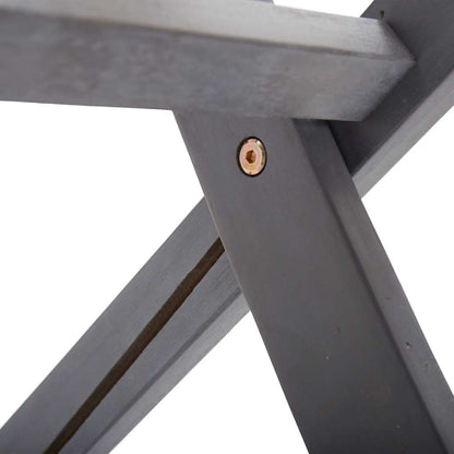 Klappstühle, 4 Stück, massives Akazienholz