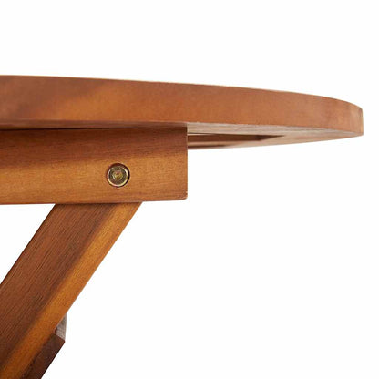 Gartentisch Klappbar 60x75 cm Massivholz Akazie