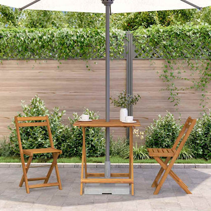 Gartentisch Klappbar 70x70x75 cm Massivholz Akazie