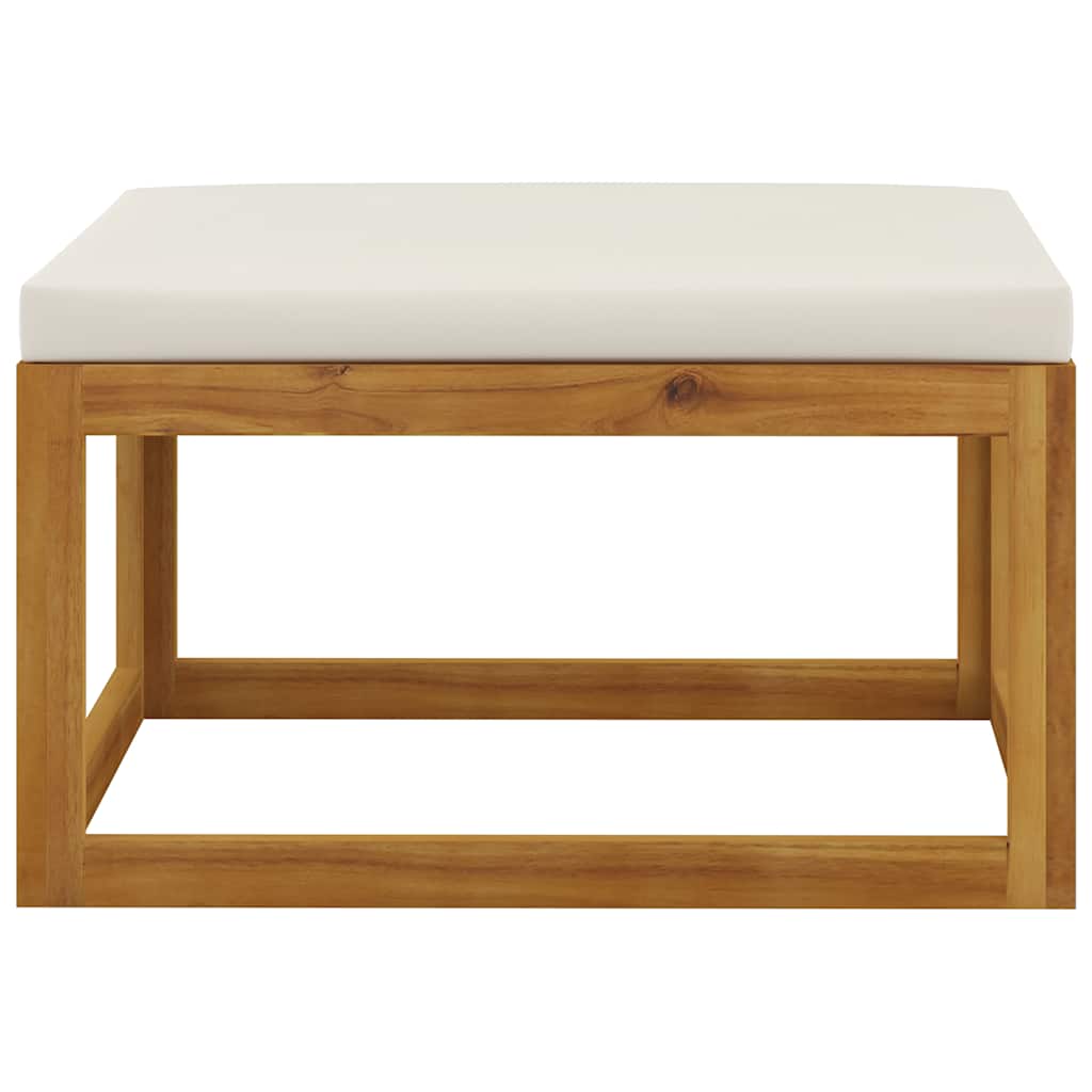 5-tlg. Garten-Lounge-Set mit Auflagen Massivholz Akazie