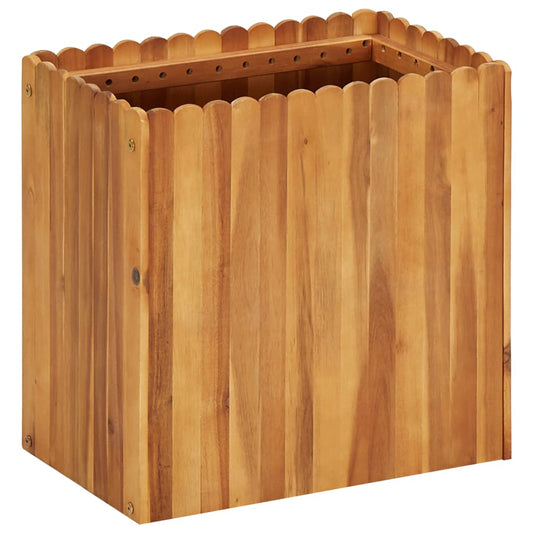 Garden raised bed 50 x 30 x 50 cm solid acacia wood