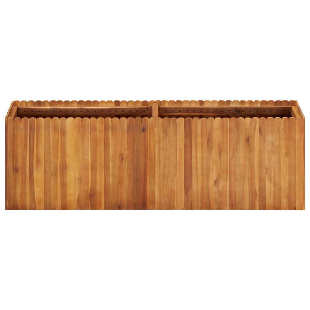 Garden raised bed 150 x 30 x 50 cm solid acacia wood
