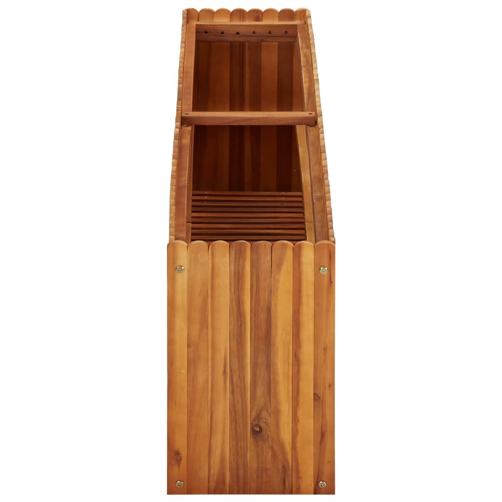 Garden raised bed 150 x 30 x 50 cm solid acacia wood