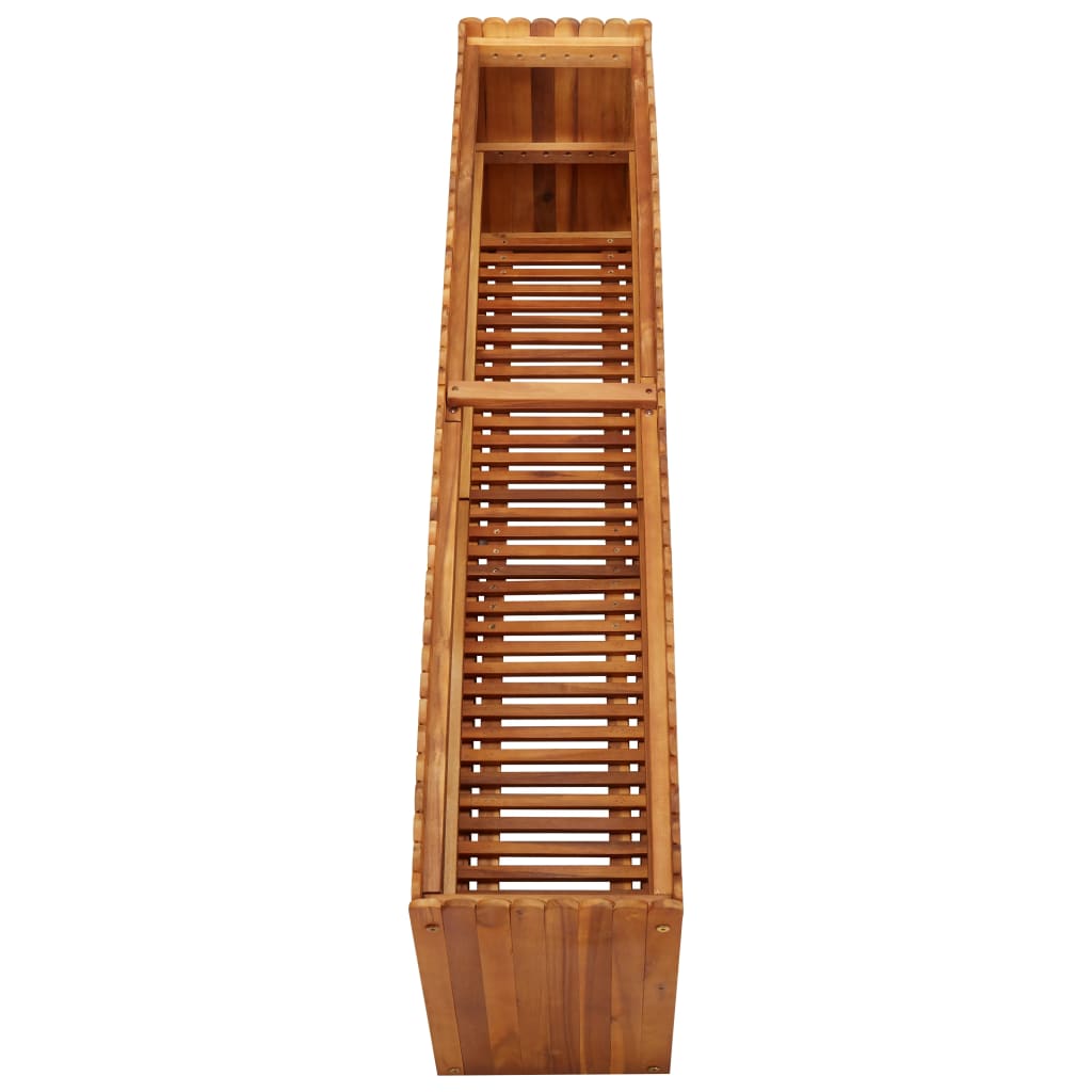 Garden raised bed 150 x 30 x 50 cm solid acacia wood