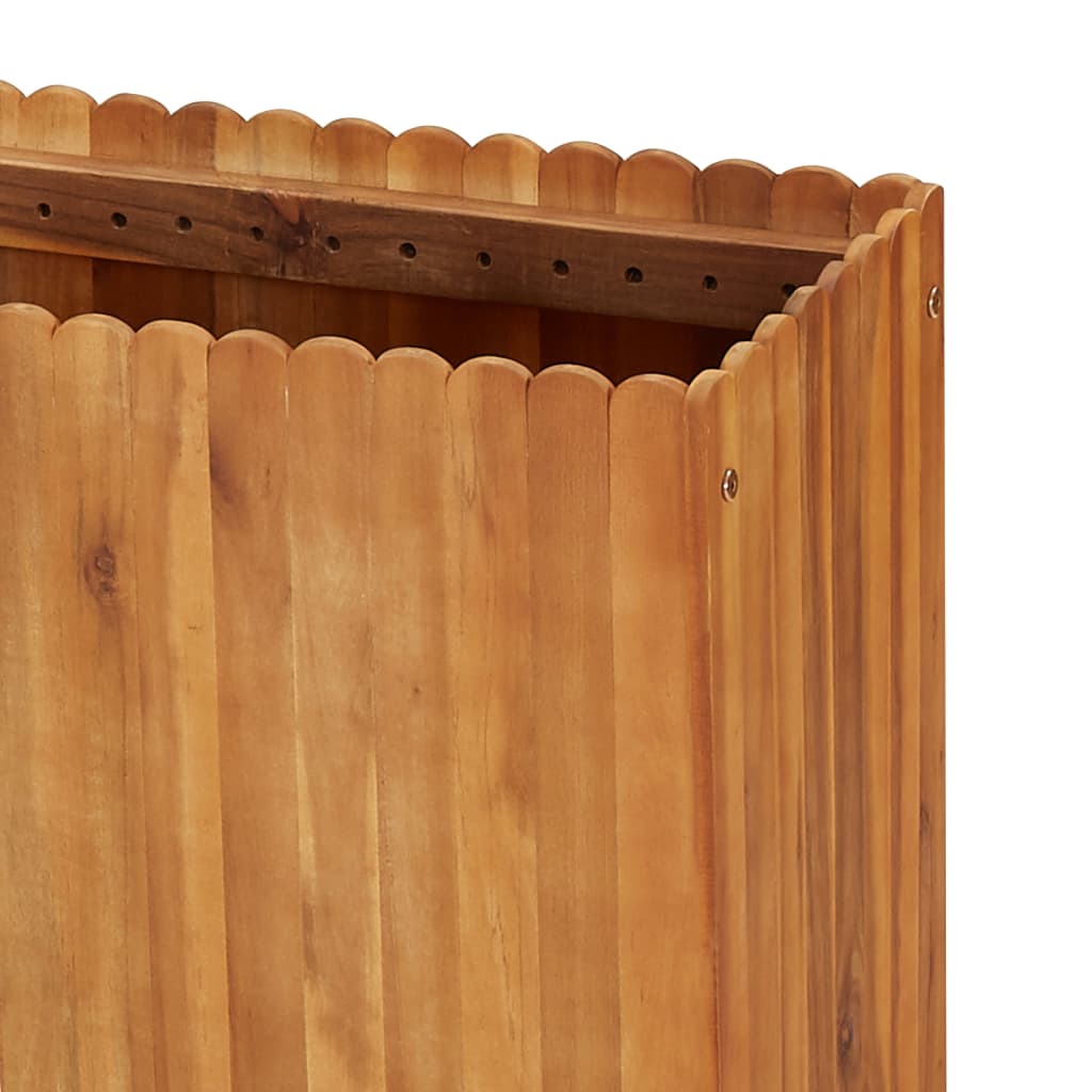 Garden raised bed 150 x 30 x 50 cm solid acacia wood