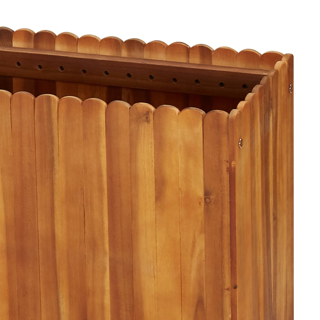 Garden raised bed 200 x 30 x 50 cm solid acacia wood