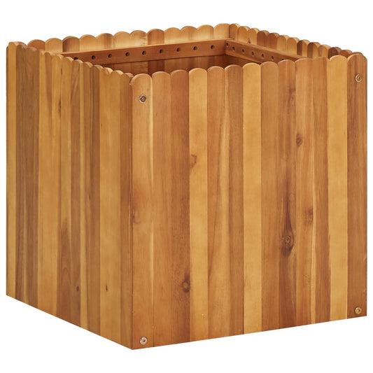 Garden raised bed 50 x 50 x 50 cm solid acacia wood