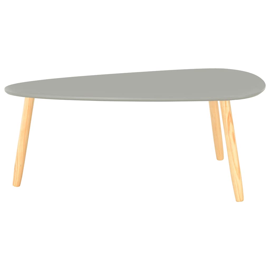 Coffee tables 2 pcs. Gray pine solid wood