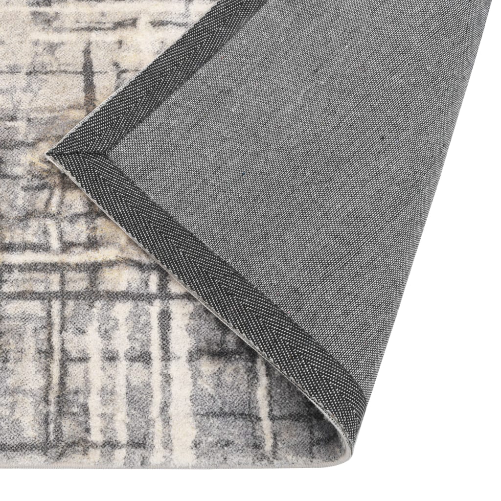 Teppich Bedruckt Beige 80x150 cm Polyester