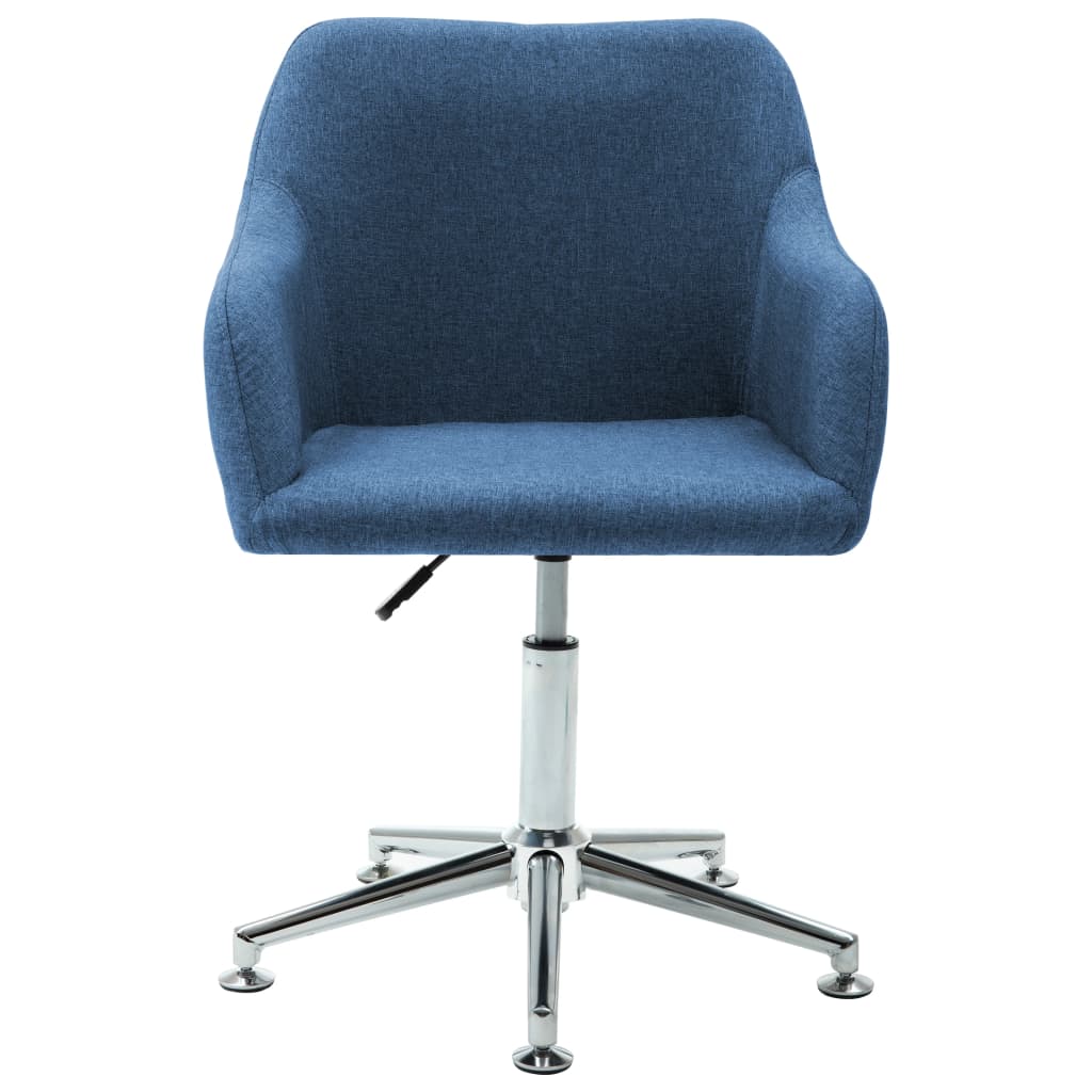 Bürostuhl Drehbar Blau Stoff